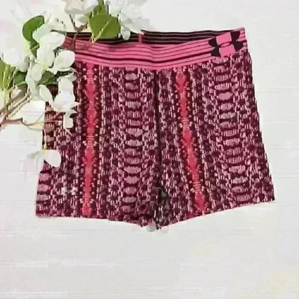 Under Armor Pink Snakeskin Print Short Athletic Shorts